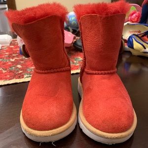 Toddler Size 7 red ugg boots